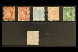 1884 - 87 Queen Victoria Issue, Wmk CA, Complete Including 1d Rose, SG 25/30, Very Fine Mint. (6 Stamps) For More Images - Altri & Non Classificati