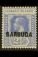BARBUDA 1922 2½d Bright Blue, Variety "watermark Inverted", SG 4w, Very Fine NHM. For More Images, Please Visit Http://w - Andere & Zonder Classificatie