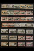 1938-52 KGVI Pictorial Definitive Set With ALL SG Listed Perforation & Shade Variants Presented On A Stock Card, SG 38/4 - Ascension