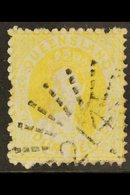 QUEENSLAND 1868-78 4d Yellow Chalon, Perf. 13, SG 89, Fine Used With Crisp "214" Cancel. For More Images, Please Visit H - Andere & Zonder Classificatie