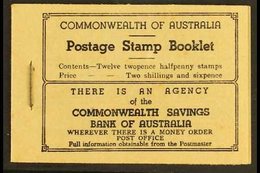 BOOKLETS 1942 2s 6d Booklet, Black On Buff Cover, With Waxed Interleaves And Postal Rates On Back Cover, SG SB28a, Very  - Other & Unclassified