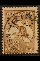 OFFICIAL 1914 2s Brown Kangaroo, Die II, Punctured "O S", SG O26, Good Used With Cds Cancellation. For More Images, Plea - Other & Unclassified