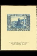 BOSNIA AND HERZEGOVINA 1924 Ludwig Hesshaimer Special REPRINT Of The 1910 25h Birthday Issue (Michel 52) recess Printed  - Andere & Zonder Classificatie