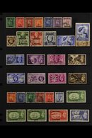 1948-55 SURCHARGED GB KGVI USED COLLECTION. A Most Useful Collection Of Surcharged KGVI Stamps Of Great Britain, A Compl - Bahrain (...-1965)
