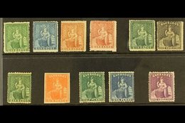 1861-1878 MINT "BRITANNIAS" Attractive Selection Comprising 1861-70 (no Wmk) ½d, 1d And 4d (2 Different Shades); 1870 (L - Barbades (...-1966)