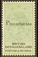 1888 1s Green & Black "Protectorate" Opt'd, SG 46, Very Fine Mint For More Images, Please Visit Http://www.sandafayre.co - Andere & Zonder Classificatie