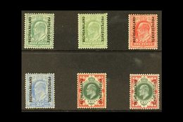 1904-13 KEVII Definitives Complete Set Including Both ½d And Both 1s, SG 66/71, Fine Mint. (6 Stamps) For More Images, P - Other & Unclassified