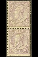 1884-91 2fr Lilac On Pale Lilac, COB 52, Very Fine Mint Vertical Pair. (2 Stamps) For More Images, Please Visit Http://w - Autres & Non Classés