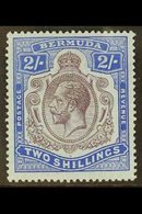 1918-22 2s Purple And Blue, Damaged Leaf At Bottom Right, SG 51bf, Fine Mint. For More Images, Please Visit Http://www.s - Bermuda