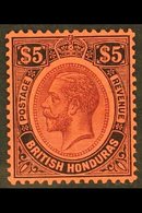 1922-33 $5 Purple & Black/red, SG 125, Very Fine Mint & Well Centred For More Images, Please Visit Http://www.sandafayre - Brits-Honduras (...-1970)