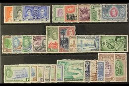 1937-51 MINT KGVI COLLECTION. A Highly Complete Collection Presented On A Stock Card. ALL DIFFERENT & Values To $2. Usef - Honduras Británica (...-1970)