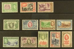 1938-47 Complete Definitive Set, SG 150/61, Mint (12 Stamps) For More Images, Please Visit Http://www.sandafayre.com/ite - British Honduras (...-1970)