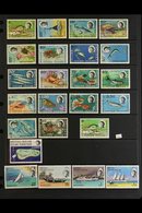 1968-1976 COMPLETE NEVER HINGED MINT COLLECTION On Stock Pages, ALL DIFFERENT, Complete SG 16/89, Includes 1968-70 Marin - Brits Indische Oceaanterritorium