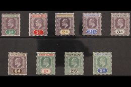 1904 KEVII MCA Wmk Complete Set, SG 54/62, Fine Fresh Mint. (9 Stamps) For More Images, Please Visit Http://www.sandafay - Iles Vièrges Britanniques