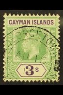 1912-20 3s Green & Violet, SG 50, Fine Cds Used For More Images, Please Visit Http://www.sandafayre.com/itemdetails.aspx - Iles Caïmans