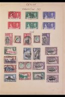 1937 - 1967 STAMP HOARDERS COLLECTION Of Mint & Used Stamps Arranged On Various Home-made Album Pages Includes A Strong  - Ceylon (...-1947)