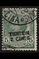 ITALIAN POST OFFICES TIENTSIN - 1917 2c On 5c Green, SG 31, Very Fine Used. For More Images, Please Visit Http://www.san - Otros & Sin Clasificación