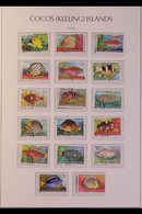 1979-2000 COMPREHENSIVE SUPERB CDS USED COLLECTION On Hingeless Pages, All Different, Highly COMPLETE For The Period, In - Cocos (Keeling) Islands