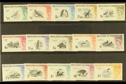 1960-66 Bird Definitive Set, SG 193/207, Very Fine Lightly Hinged Mint (15 Stamps) For More Images, Please Visit Http:// - Falkland