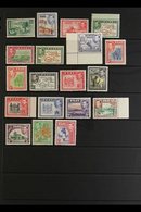 1938-55 Basic Set Incl. Both 5d Colours, SG 249/266b, Fine Never Hinged Mint. (19 Stamps) For More Images, Please Visit  - Fidschi-Inseln (...-1970)
