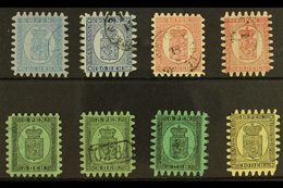 1866-71 FINE USED SELECTION An Attractive, All Different Wove Paper Selection On A Stock Card. Includes 1866 20p X2 (SG  - Other & Unclassified