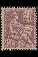 1900 30c Mauve Mouchon (Yvert 115, SG 299), Never Hinged Mint, Centred To Right, Good Colour. For More Images, Please Vi - Autres & Non Classés