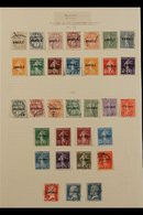 COURS D'INSTRUCTION "ANNULE" & "SPECIMEN" OVERPRINTS 1923-1925 Very Fine Used Collection Of All Different Stamps With "A - Autres & Non Classés