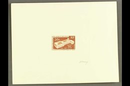 AFAR ET ISSAS 1969 30f ILO Imperf Sunken DIE PROOF, As Yvert 354, Printed In Brown On Card Ith Embossed Seal On Margin A - Andere & Zonder Classificatie