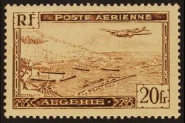 ALGERIA 1946 20f Brown Air Type I (Yvert 4, SG 257), Superb Mint, Very Fresh & Scarce. For More Images, Please Visit Htt - Otros & Sin Clasificación