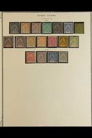 IVORY COAST 1892-1941 ALL DIFFERENT MINT / NHM COLLECTION Presented On "Scott" Printed Album Pages, Ex Alphonse Collecti - Other & Unclassified
