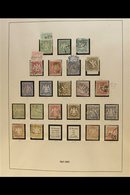 BAVARIA 1867-70 "Arms" Types Used Collection On An Album Page, Includes 1867-68 Imperf Arms Complete Set With Shades For - Other & Unclassified