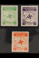SUDETENLAND NIEDERLAND 1938 Map Complete Set, Michel I/III, 50h & 1k Never Hinged Mint, 60h Lightly Hinged, Very Fresh.  - Autres & Non Classés