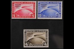 1931 Air Polar Flight Of Graf Zeppelin Overprints Complete Set (Michel 456/58, SG 469/71), Very Fine Mint, Fresh & Attra - Other & Unclassified