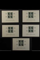 1936 Culture Fund Miniature Sheets (Michel Block 9, SG MS637), Never Hinged Mint Five Examples, Very Fresh, Cat £1,750.  - Other & Unclassified