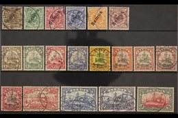 SAMOA 1900-1901 USED COLLECTION Presented On A Stock Card That Includes The 1900-1901 "Samoa" Overprinted Set (Mi 1/6) & - Other & Unclassified