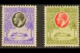 1928 Christiansborg Castle 2s & 5s, SG 111/12, Fine Mint (2 Stamps) For More Images, Please Visit Http://www.sandafayre. - Gold Coast (...-1957)