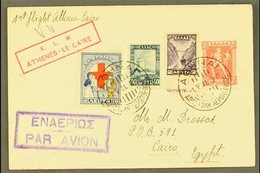 1931 FIRST FLIGHT COVER (May 1st) Athens To Cairo First Flight Cover, One Of Only 82 Covers Carried Bearing KLM Cachet.  - Otros & Sin Clasificación