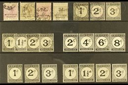 POSTAGE DUES 1892 - 1952 Mint And Used Collection With 1906 Set Mint, 1921 Set Mint, And 1892 Surcharges To 1952 (SG D4/ - Grenada (...-1974)