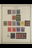 OFFICIAL STAMPS 1890-1937 All Different Mint Or Used (mostly Mint) Collection On Scott Pages. Strongly Represented Throu - Honduras