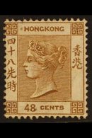 1880 48c Brown, Wmk Crown CC, SG 31, Unused With Gum, Cat.£1500. Great Looking Example. For More Images, Please Visit Ht - Autres & Non Classés