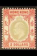 1904-06 KEVII (wmk Mult Crown CA) $2 Slate And Scarlet, SG 87a, Fine Fresh Mint. For More Images, Please Visit Http://ww - Other & Unclassified