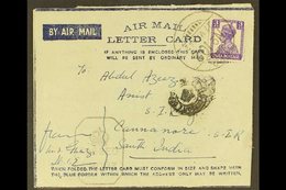 USED IN IRAQ 1942 (27 May) Air Letter With India 3a Stamp Tied FPO No. 102 Of 27th May 1942 (Mosul) Cds Pmk, Variously C - Other & Unclassified