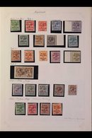 1922-23 GB KGV OVERPRINTED MINT / NHM COLLECTION Presented In Mounts On A Pair Of Album Pages & Includes 1922 (Feb-July) - Other & Unclassified