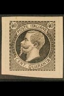 1863 RONCHI ESSAY 40c Black On Rose Paper, CEI S7s, Very Fine With Large Margins All Round. For More Images, Please Visi - Unclassified