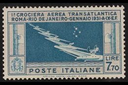 1930 7.70L Light Blue & Drab Air Transatlantic Mass Formation Flight (Sassone 25, SG 303), Never Hinged Mint, Tiny Natur - Non Classificati