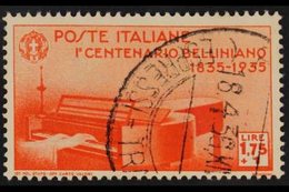 1935 1.75L Orange-vermilion Bellini (Sassone 392, SG 466), Very Fine Cds Used, Fresh. For More Images, Please Visit Http - Non Classés