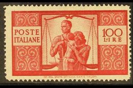 1945 100L Carmine, Perf.14, Mi 704A, Never Hinged Mint. For More Images, Please Visit Http://www.sandafayre.com/itemdeta - Zonder Classificatie