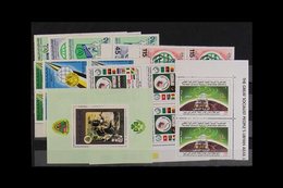 1980's-2009 NEVER HINGED MINT RANGES On Pages & Stock Cards, Mostly All Different, Includes Many Se-tenant Strips/blocks - Libya