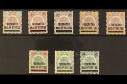 FEDERATED STATES 1900 1c - 50c Ovpts Complete On Stamps Of Negri Sembilan, SG 1/8, Very Fine Mint. ((8 Stamps) For More  - Otros & Sin Clasificación