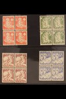 1930 Child Welfare Set (SG 388A/91A, NVPH 232/35, Mi 236A/39A) In NEVER HINGED MINT BLOCKS OF FOUR. (4 Blocks = 16 Stamp - Other & Unclassified